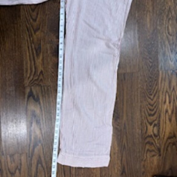 Eberjey Long PJ set in pink/white cotton size S - Picture 7 of 7